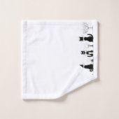 Quatre Chats noirs, Louis Wain (Gant de toilette)