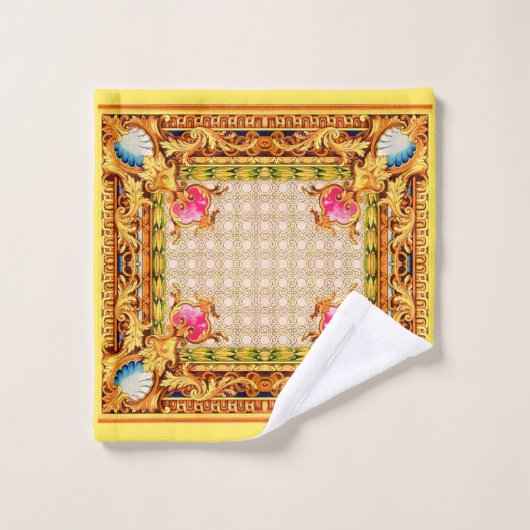 quatre coins Baroque (Gant de toilette)