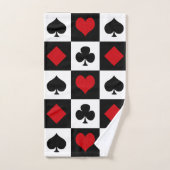 Quatre costumes de carte (Serviette à main)