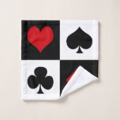 Quatre costumes de carte (Gant de toilette)