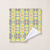 Quatre couleurs sur jaune (Gant de toilette)