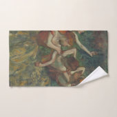 Quatre danseuses, peinture impressionniste, Edgar (Serviette à main)
