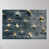 Quatre décorations murales en bois marron (Devant)