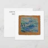 Quatre Éléments - EAU - Carte de correspondance pe (Devant / Derrière)