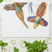 Quatre faisans décoratifs Serviette de cuisine (Plié)