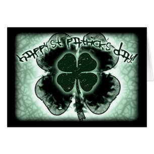 quatre feuilles de trèfle. fumé.