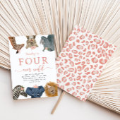 Quatre Filles toujours sauvages Invitation d'anniv