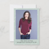 Quatre flèches de collage de photos-3x5 Faire-part (Dos)