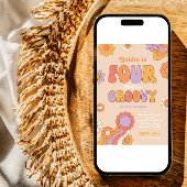 Quatre Invitation Super pour l'anniversaire