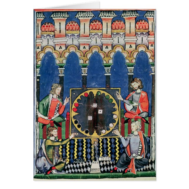 Quatre joueurs arabes de backgammon (Devant)