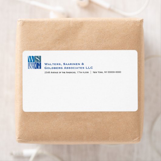 Quatre Monogrammes Grille Avery Étiquette d'expédi (En situation)