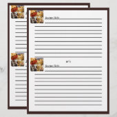 Quatre panneaux de dessert sur les cartes Brown au (Devant / Derrière)