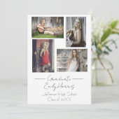 Quatre photos, classe de la carte de fête de fin d (Debout devant)