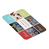 quatre photos collage magnets personnalisés (Côté Droit)