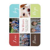 quatre photos collage magnets personnalisés (Vertical)