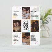 Quatre photos Faire-part de mariage (Debout devant)