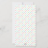 Quatre Photos Joyeuses carte brillante et colorée (Dos)