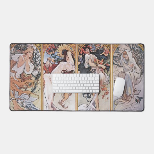 Quatre Saisons, Alphonse Mucha (Clavier et souris)