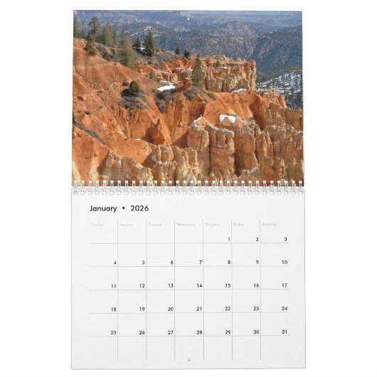 Quatre saisons dans le calendrier 2018 de parcs (Jan 2026)
