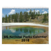 Quatre saisons dans le calendrier 2018 de parcs (Protection)