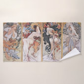 Quatre saisons, Mucha (Serviette de bain)