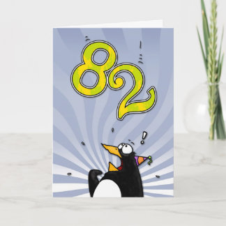 quatre-vingt-deuxième anniversaire - carte de