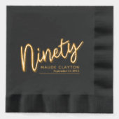 Quatre-vingt-dix-90e anniversaire de fête or noir (Recto)