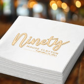 Quatre-vingt-dix-90e anniversaire de fête or noir