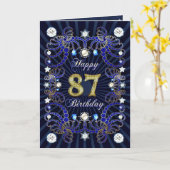 quatre-vingt-dix-septième carte d'anniversaire (Fleur jaune)