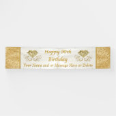 Quatre-vingt-dixième bannière heureuse (Horizontal)