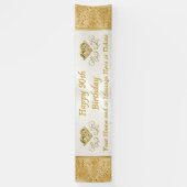 Quatre-vingt-dixième bannière heureuse (Vertical)