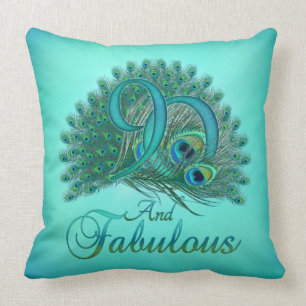 quatre-vingt-dixième Coussins d'anniversaire