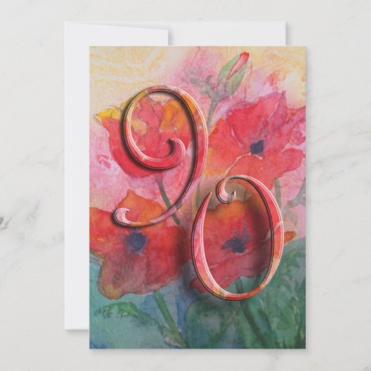 quatre-vingt-dixième Invitation de fête (Devant)