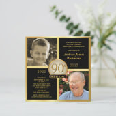 quatre-vingt-dixième Invitations d'anniversaire (Debout devant)