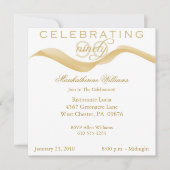 Quatre-vingt-dixième invitations de fête (Devant)