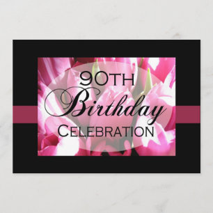 Quatre-vingt-dixième invitations personnalisées de