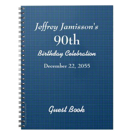 quatre-vingt-dixième Plaid de bleu de livre (Devant)