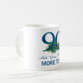 Quatre-vingt-dixième tasse chique personnalisée du (Devant gauche)