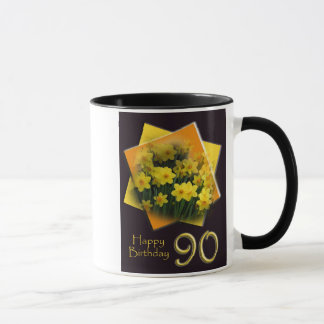 quatre-vingt-dixième Tasse de joyeux anniversaire