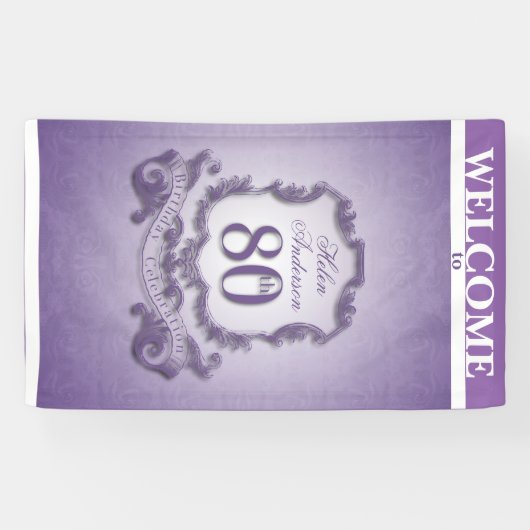 Quatre-vingtième bannière de célébration (Horizontal)