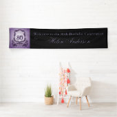 quatre-vingtième Bannière extérieure faite sur (En situation)