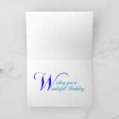 quatre-vingtième carte d'anniversaire avec les (Intérieur)