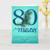 quatre-vingtième Cartes de modèle d'anniversaire (Fleur jaune)