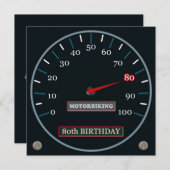 Quatre-vingtième invitation d'anniversaire de (Devant / Derrière)