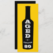 quatre-vingtième Invitation de fête d'anniversaire (Devant / Derrière)