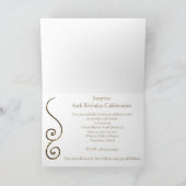 Quatre-vingtième invitation de fête d'anniversaire (Intérieur)