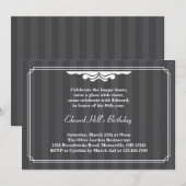 quatre-vingtième Invitation élégante de fête (Devant / Derrière)