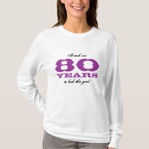 quatre-vingtième T-shirt de célébration