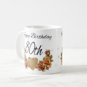 quatre-vingtième Tasse de cadeau d'anniversaire, (Devant gauche)