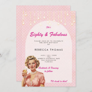 quatre-vingts & fabuleuse invitation d'anniversair
